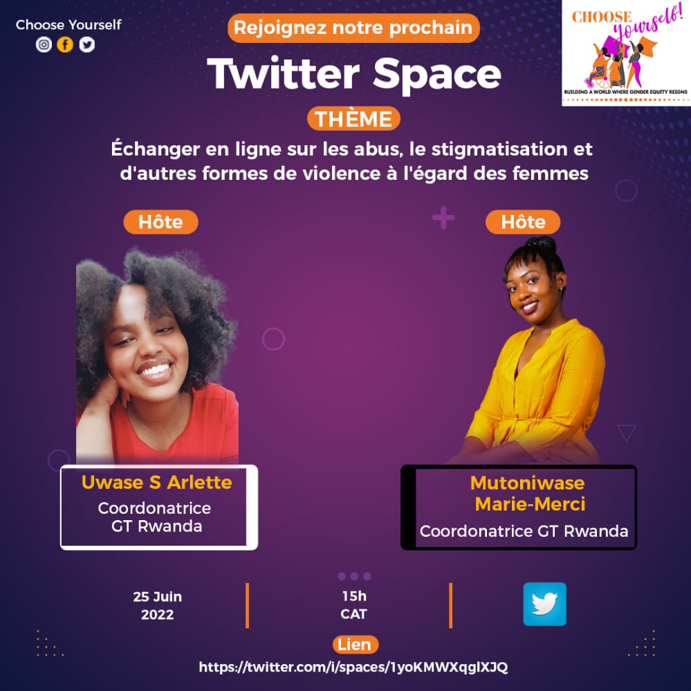 Twitter Space-choose yourself org